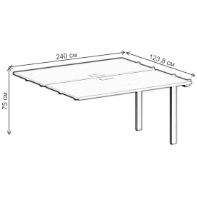 Приставка для письменного стола SG.211