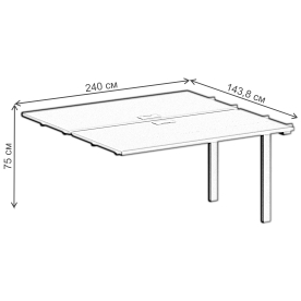 Приставка для письменного стола SG.214
