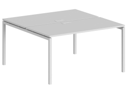 Компьютерный стол SG.246 1600х1438х750 40х40 белый