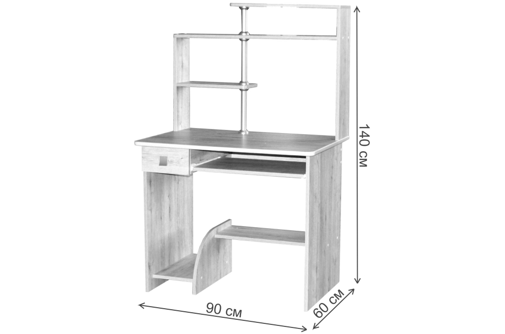 Компьютерный стол СК-08 дуб сонома