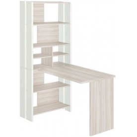 Компьютерный стол со стеллажом СТЛ-ОВХ и столешницей 130Прям без тумбы