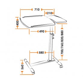 Компьютерный стол Split-level G-01