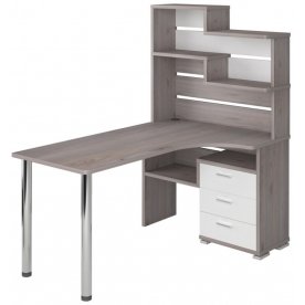 Компьютерный стол Жаспера-132-160 правый с надстройкой