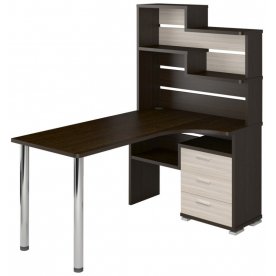 Компьютерный стол Жаспера-132-160 правый с надстройкой