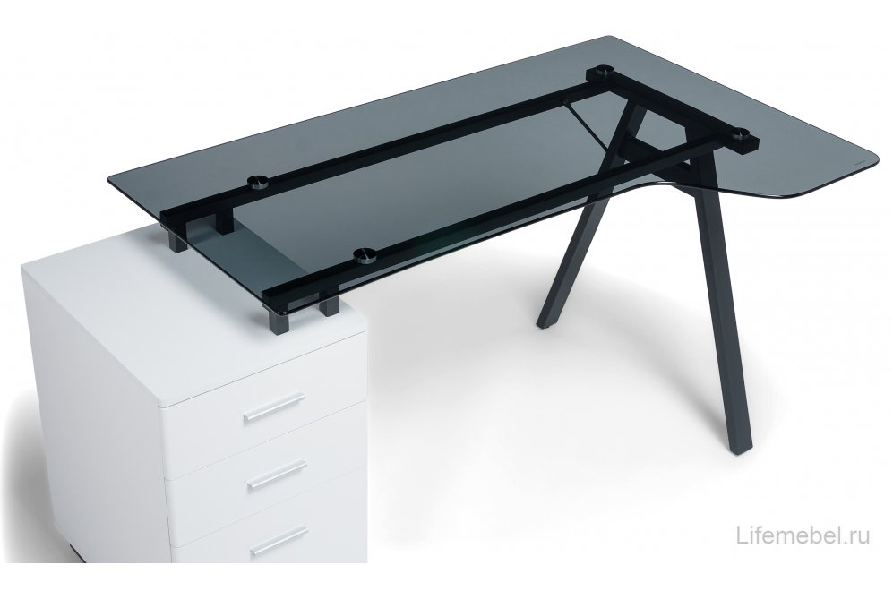 Компьютерный стол Torvi white / black