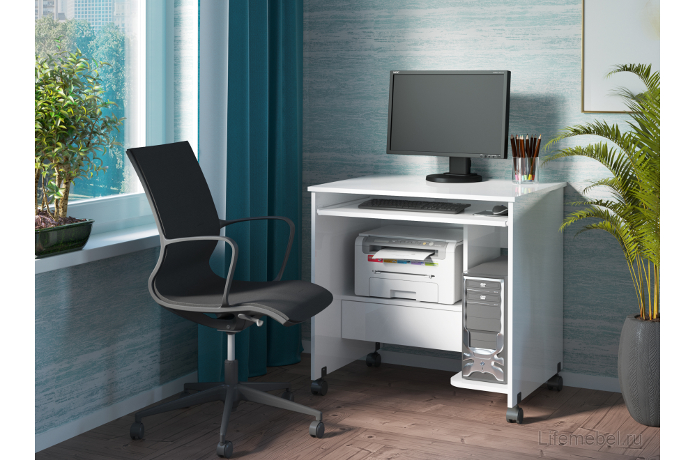Компьютерный стол СК-05 белый РЕ