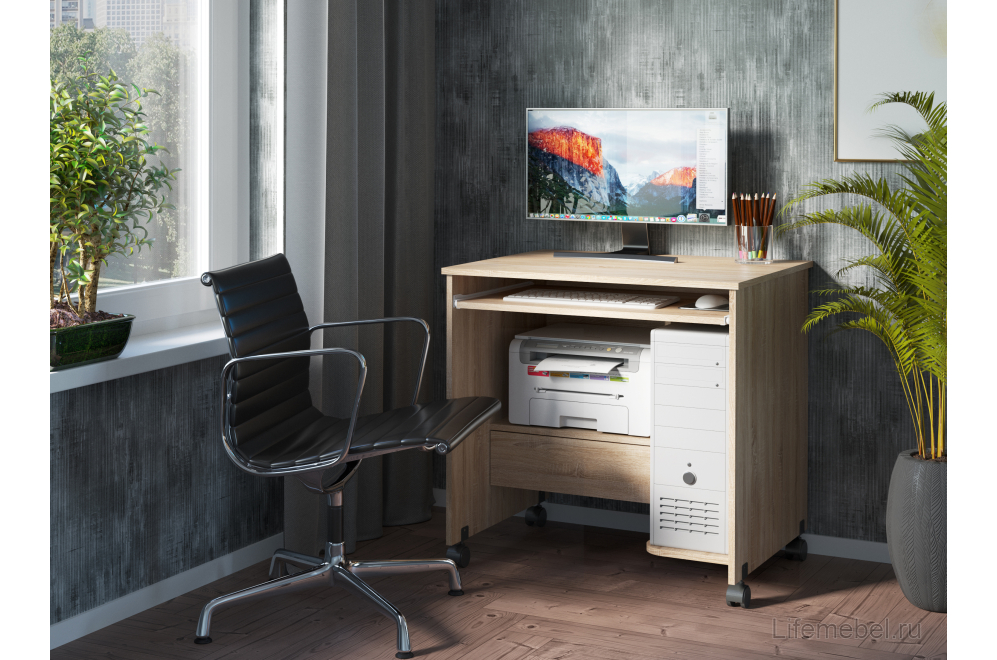Компьютерный стол СК-05 дуб сонома светлый