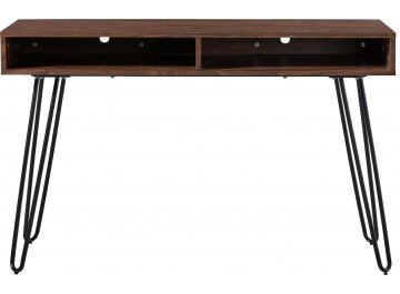 Консольный столик Эмили орех / матовый черный