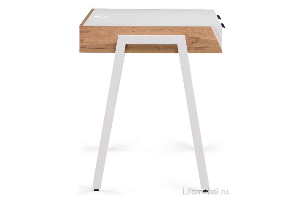 Письменный стол Рокс 116х65х77 белый / дуб вотан / белый