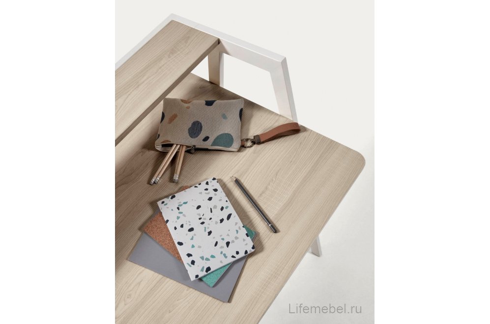 Письменный стол Aarhus серый дуб / белый