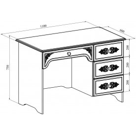 Письменный стол Ассоль плюс АС-6 правый