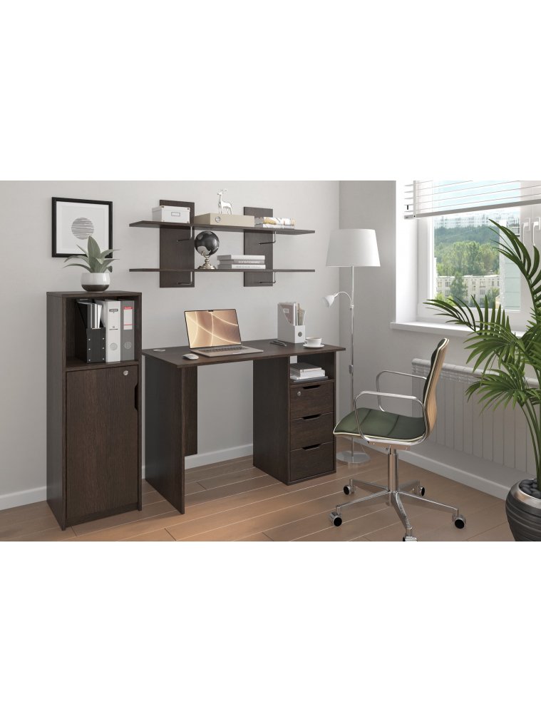 Письменный стол Банга-63 107x75x60 правый венге