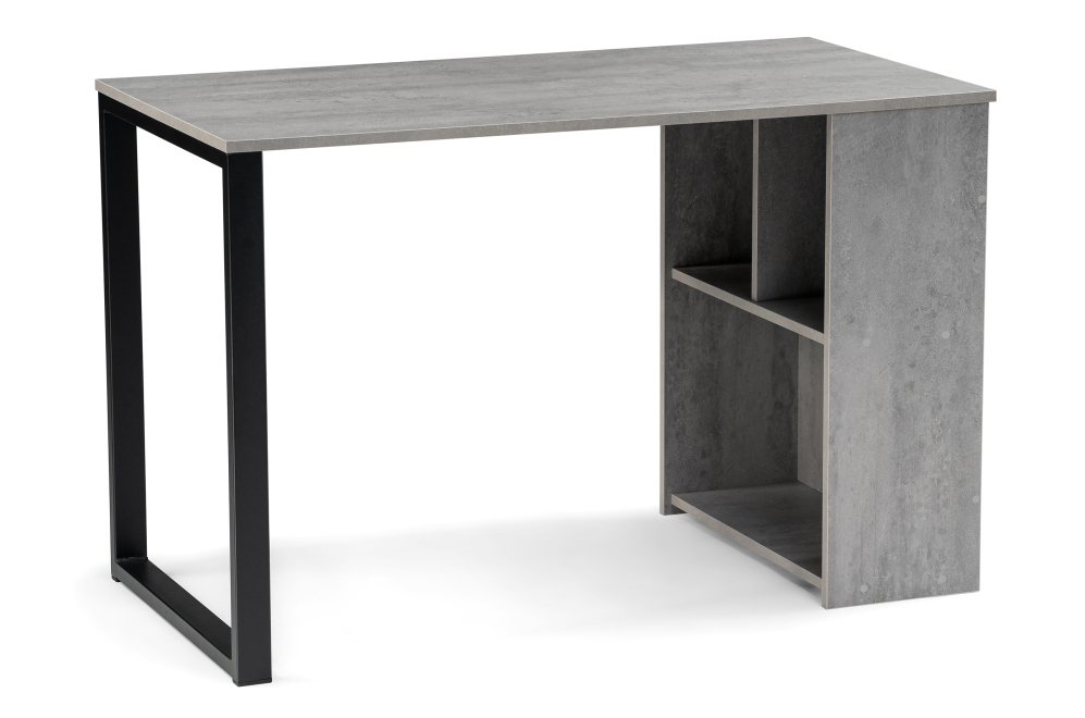 Письменный стол Битти Лофт 116х60х75 бетон / черный матовый