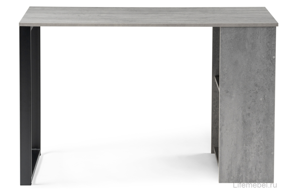 Письменный стол Битти Лофт 116х60х75 бетон / черный матовый