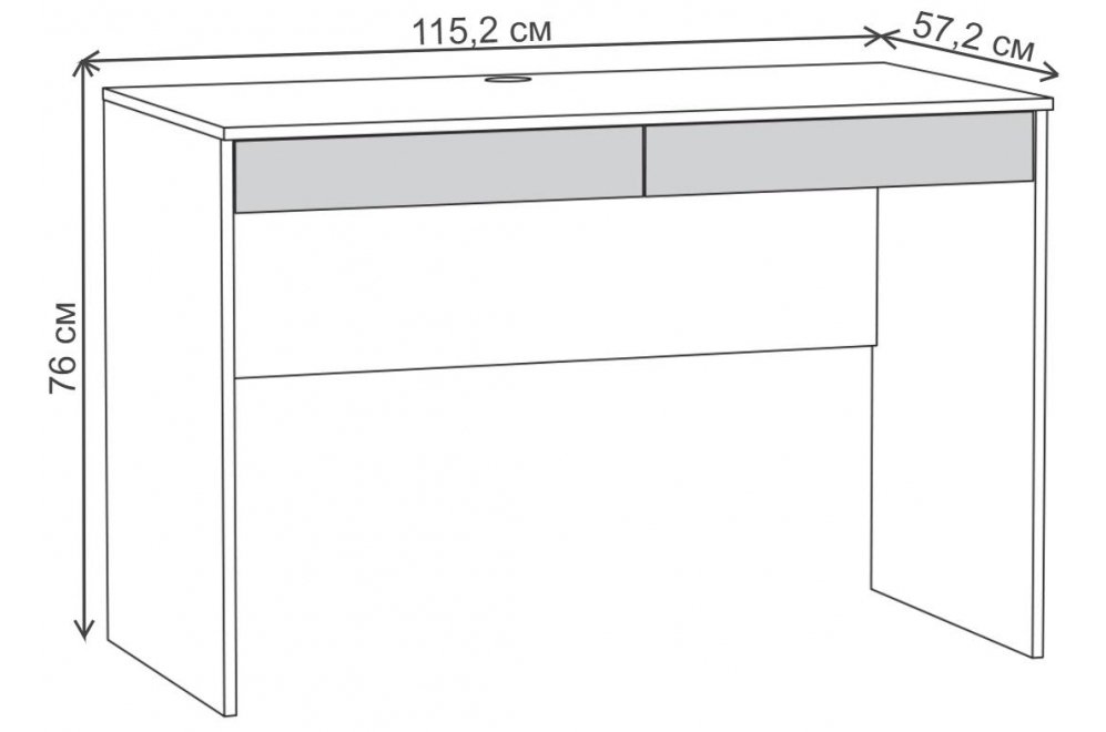 Письменный стол Бостон 12.69 дуб эндгрейн элегантный