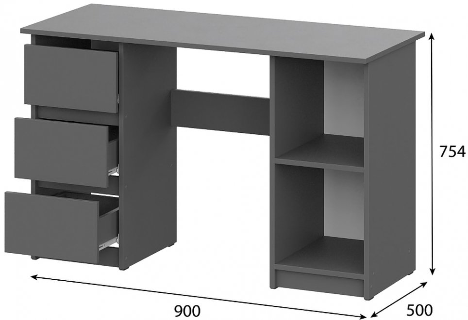 Письменный стол Денвер 120 графит