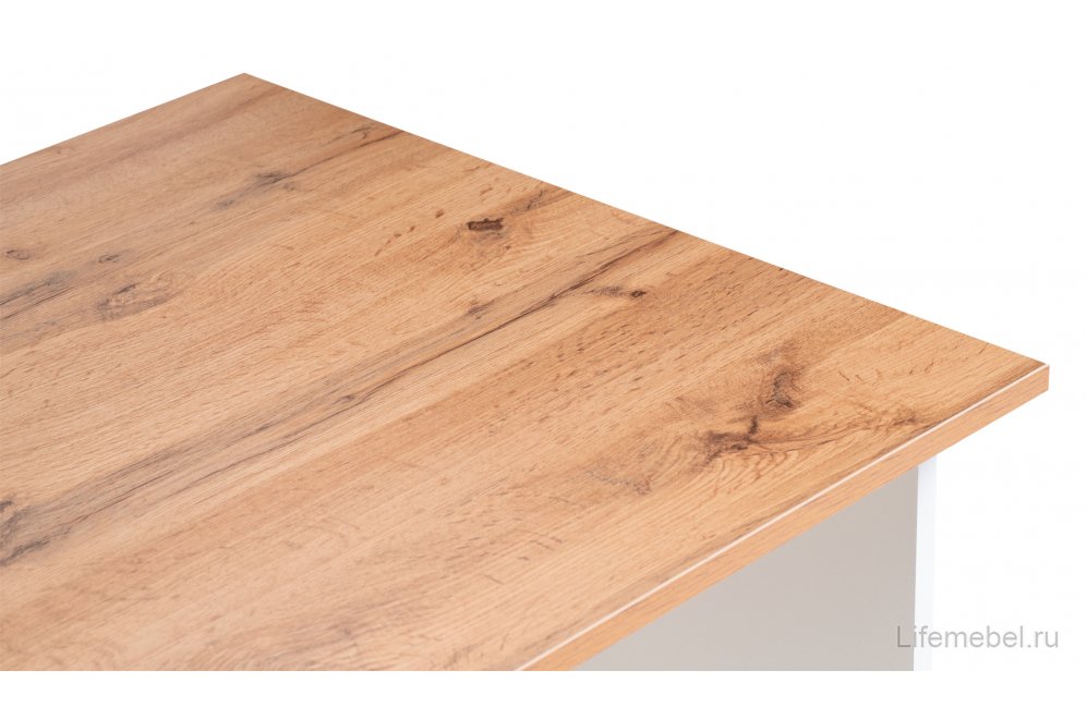 Письменный стол Дольче 110 белый / дуб вотан