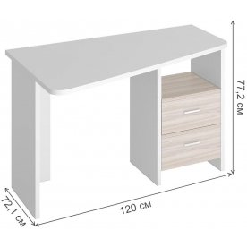 Письменный стол Домино Lite СКЛ-Трап120 БЕК левый