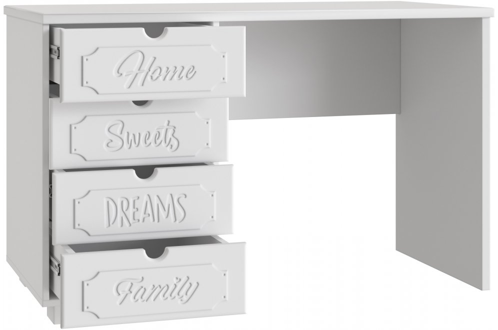 Письменный стол ДримСтар ДС-4 белое дерево