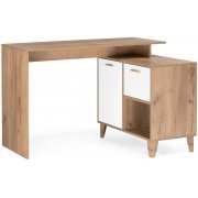 дуб крафт золотой / белый глянец