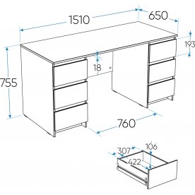 Письменный стол Кастор