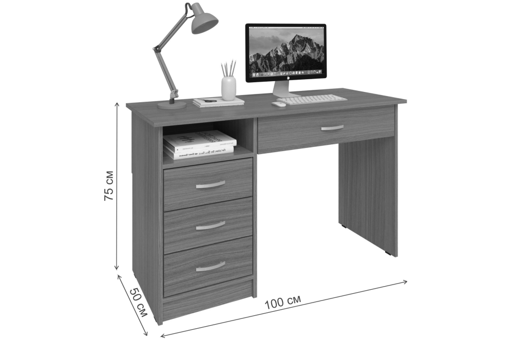 Письменный стол Хит-2 орех экко
