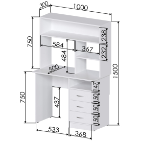 Письменный стол Хит-41