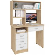 дуб сонома / белый