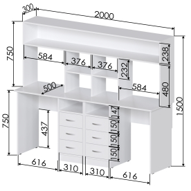 Письменный стол Хит-56
