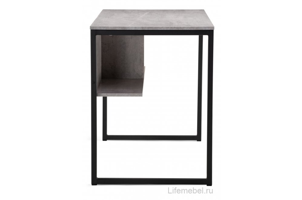 Письменный стол Клер Лофт черный матовый / бетон