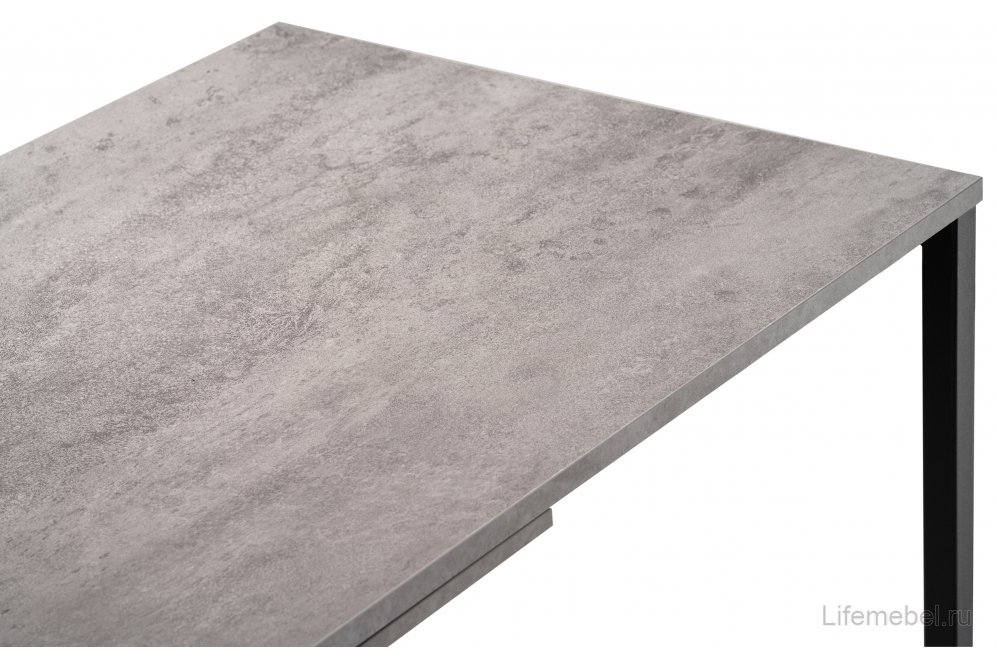 Письменный стол Клер Лофт черный матовый / бетон