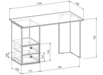 Письменный стол Прайм-43