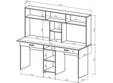 Письменный стол Лайт-10Я