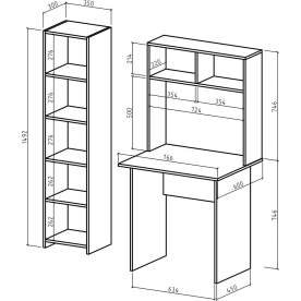 Письменный стол Лайт 1