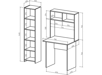 Письменный стол Лайт 1