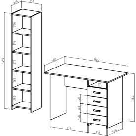 Письменный стол Лайт 5