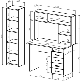 Письменный стол Лайт-5