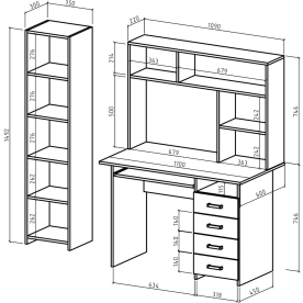 Письменный стол Лайт-5
