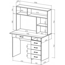 Письменный стол Лайт-5Я