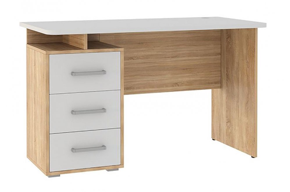 Письменный стол Лайт К3 дуб сонома / белый