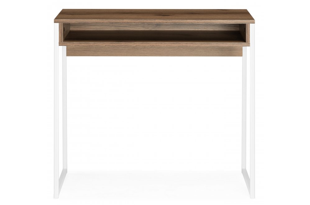 Письменный стол Лео Лофт дуб делано темный / белый матовый