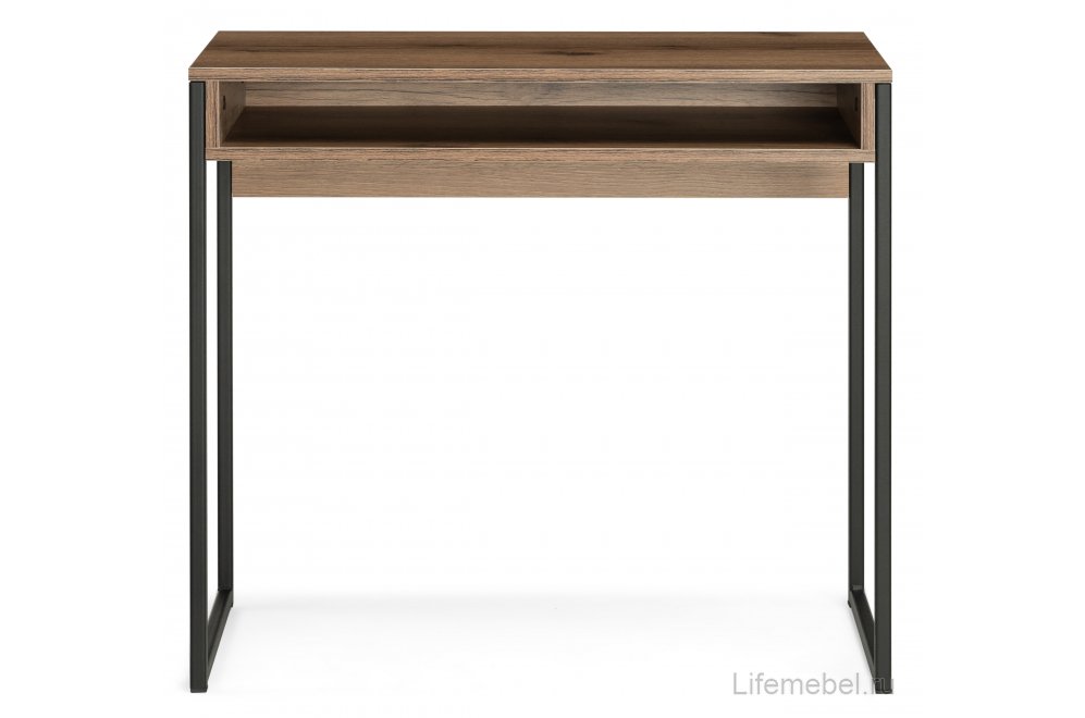 Письменный стол Лео Лофт черный матовый / дуб делано темный