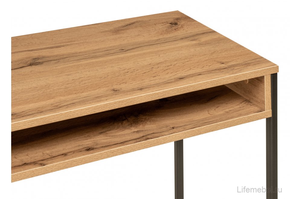 Письменный стол Лео Лофт дуб вотан / черный матовый