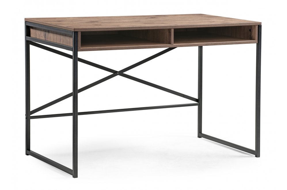 Письменный стол Маньяра 2 114х60х75 дуб велингтон / черный матовый