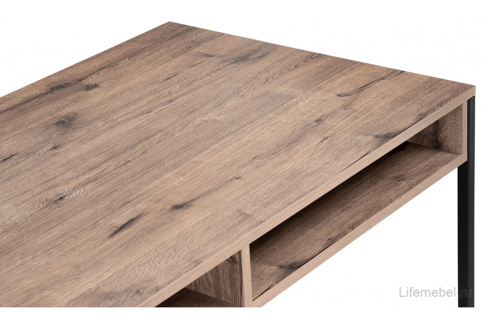 Письменный стол Маньяра 2 114х60х75 дуб велингтон / черный матовый