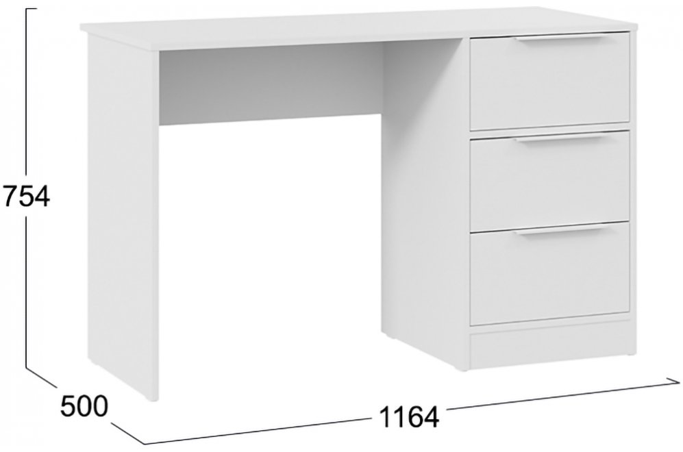 Письменный стол Марли белый