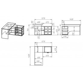 Письменный стол Мебелайн-55