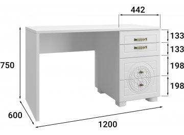 Письменный стол Монблан МБ-70К