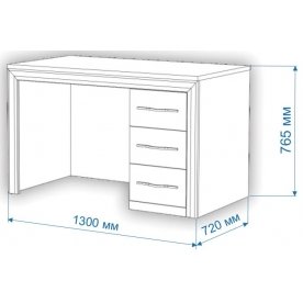 Письменный стол Нобиле СтЯ130+НСт130Д ШКр