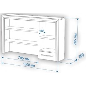 Письменный стол Нобиле СтЯ130+НСт130Я КК